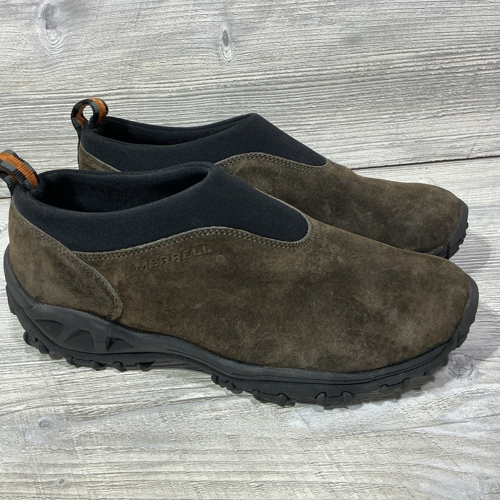 Merrell Winter Moc Gunsmoke Shoes 80875 Men's Size 11 Brown Suede Slip Ons
